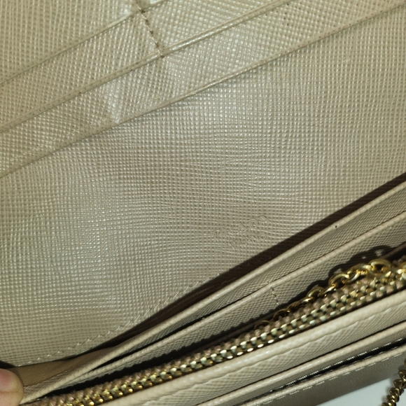 PRADA Grey Saffiano Leather Tessuto Bifold Long Wallet - Picture 13 of 16